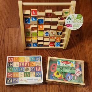 Colorful Alphabet and Number Learning Frame
